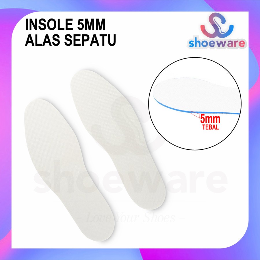 insole sol sepatu empuk busa memory foam tebal 5mm