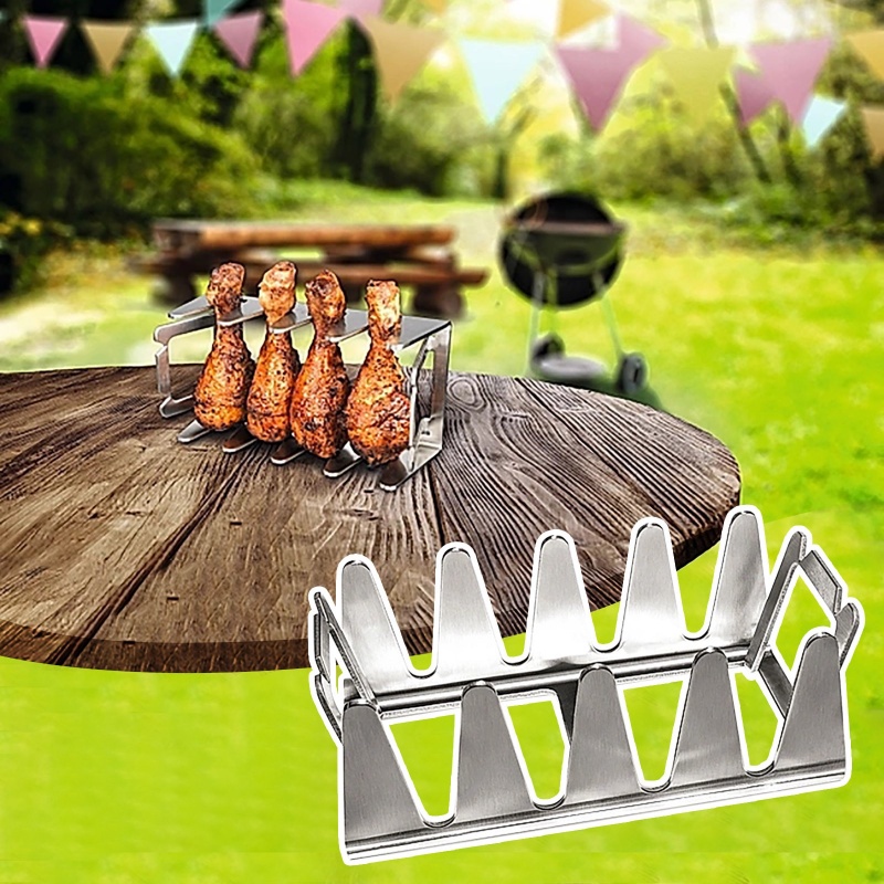 Rak Tusuk Sate BBQ Mini Portable Untuk Camping / Piknik