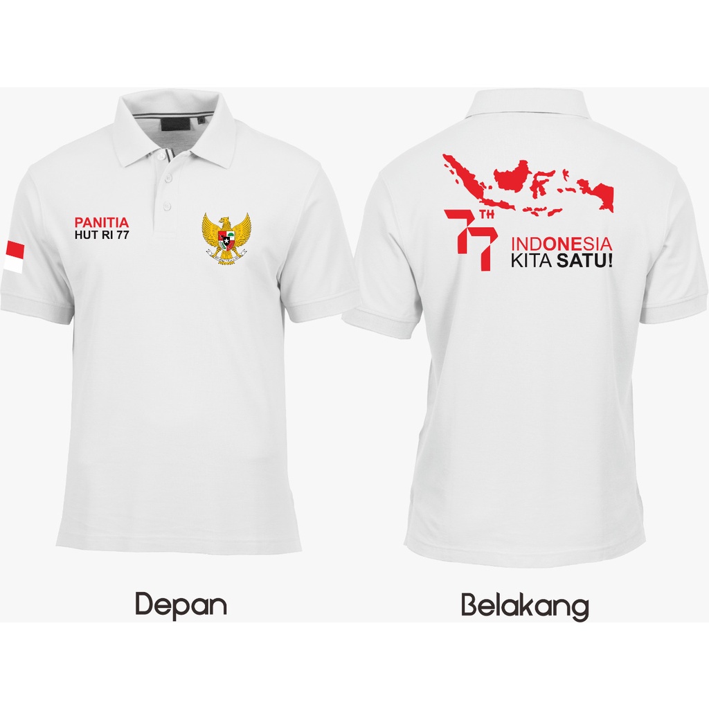 Baju Polo 17 agustus PETA Indonesia baju kerah 17 agustus indonesia merdeka