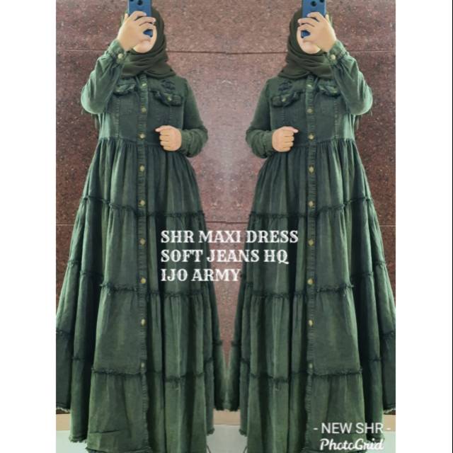 Gamis SHR chanel ijo army