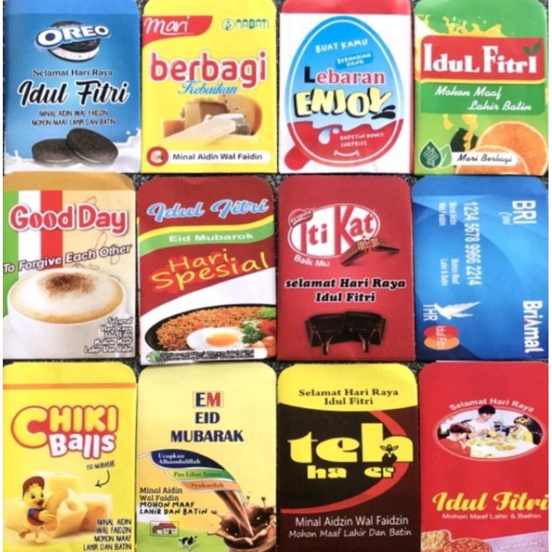 PREMIUM TEBAL AP120 Amplop Lebaran Snack Viral Siap Pakai Ready