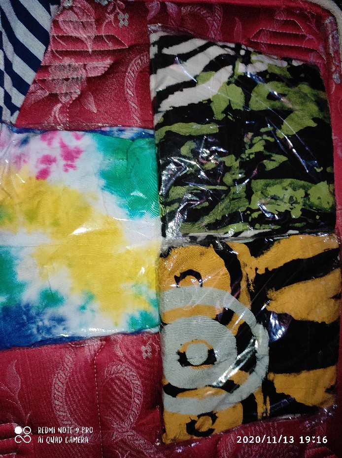 Gamis Harian Pelangi / Tiedye Abstrak Gamis Batik Home Dress