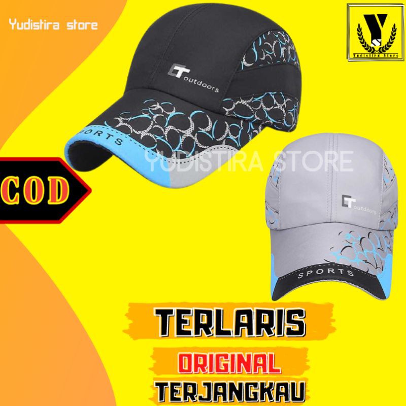 Topi lari Pria Wanita Olahraga  Polos Trucker Hat Dewasa Outdoor Premium Termurah original impor