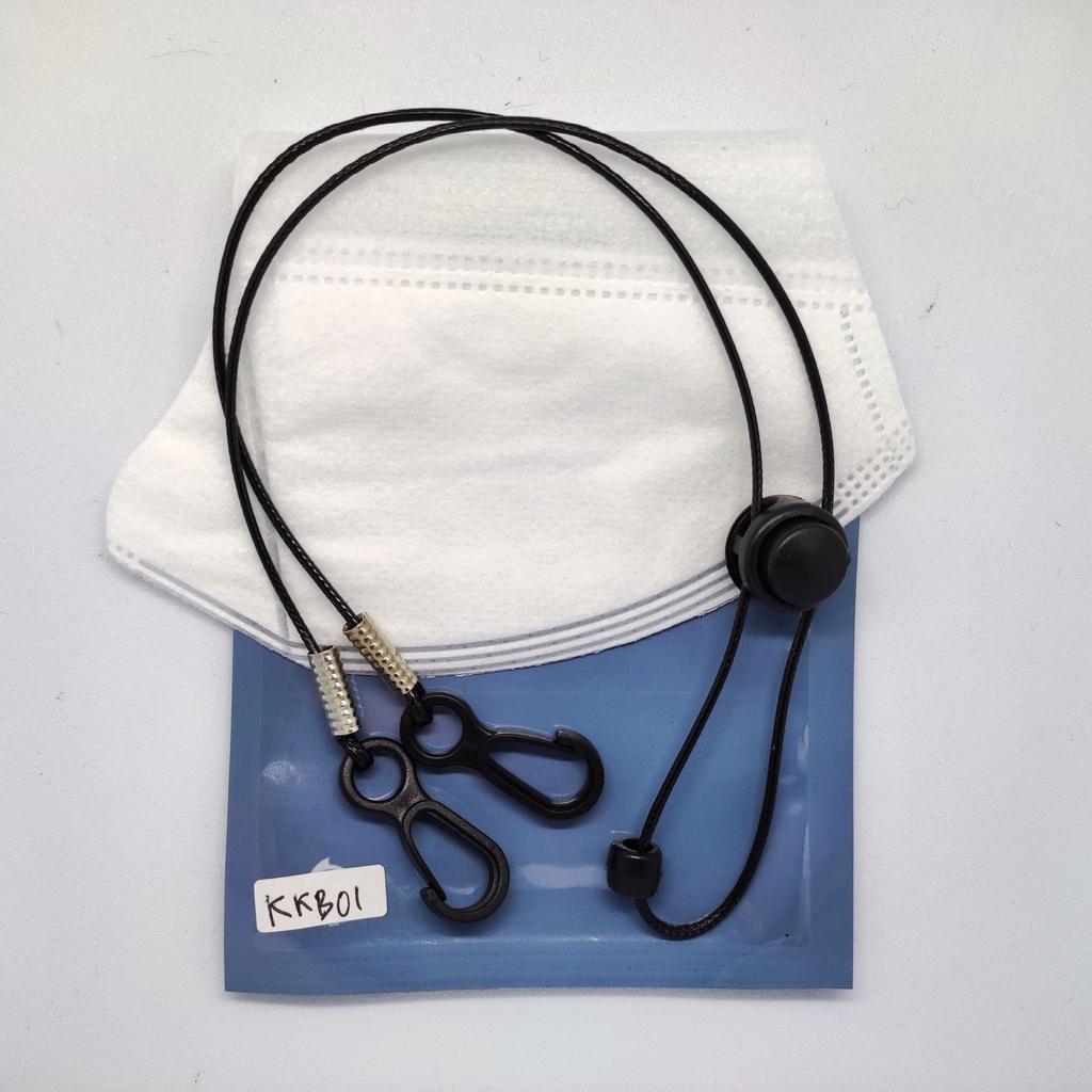 MASKER DUCKBIL Konektor Tali Korea Masker Hitam Putih Polos Unisex Pria Wanita Masker Medis Keren
