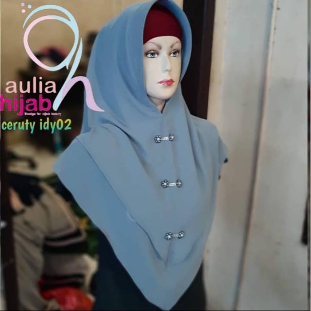 Aulia hijab ori ceruty 2 leyer