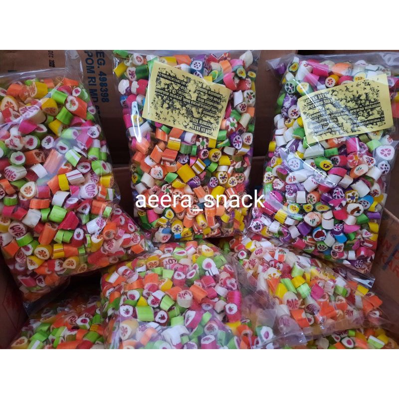 Jual Sticky Candy Kiloan 250 Gram Permen Stik Permen Roll Permen Rockie Permen Viral Shopee 7102