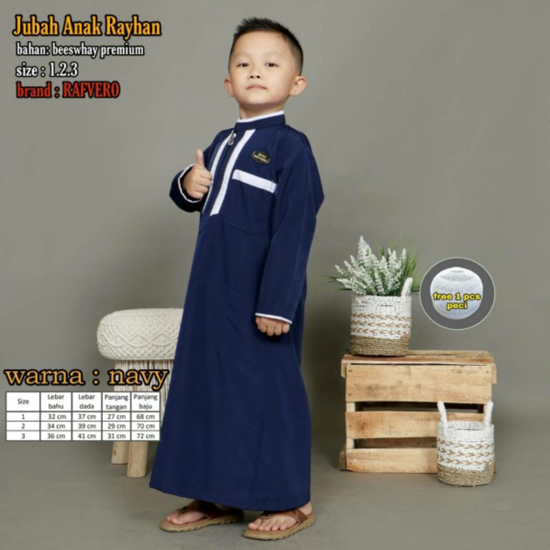 Gamis Muslim Anak laki laki bahan Beesway Terlaris/Jubah Anak Laki-laki/Gamis anak lengan pendek