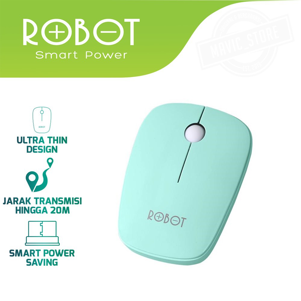 MOUSE Wifi Wireless Tanpa kabel ROBOT M220 M 220 M-220 MICE Warna PC Laptop Komputer