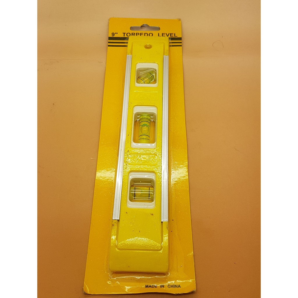 230mm Beam Magnetic Spirit Level 3 TUBES Torpedo 9&quot;