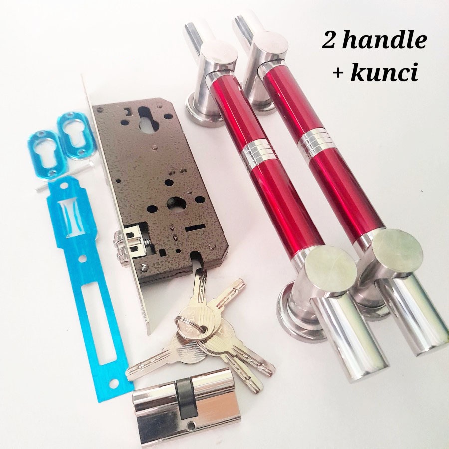 Handle Pintu Rumah / Gagang Pintu Rumah & 1 set kunci stainless