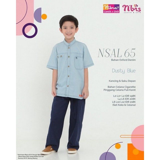 Sale Promo Nibras Stelan Koko Anak NSAL 65