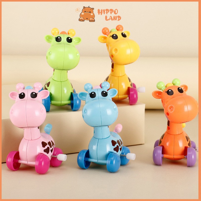 HIPPO LAND Wind up toy animal Giraffe Clockwork deer 187