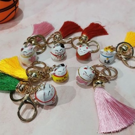 Lonceng rumbai gantungan kunci souvenir hadiah unik cute