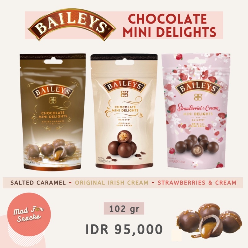 Baileys Chocolate Mini Delights (Salted Caramel/ Original Irish Cream/ Strawberries & Cream)