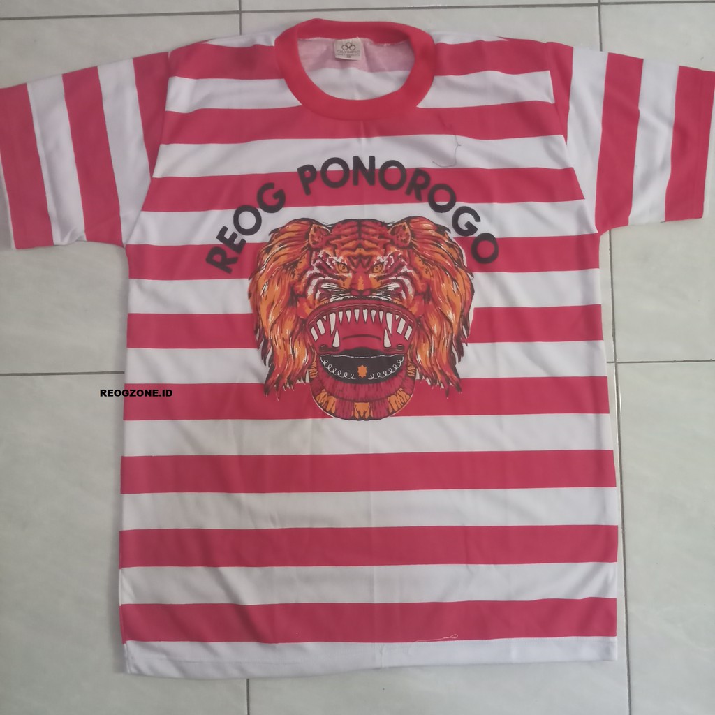 Kaos Reog merah-putih DEWASA