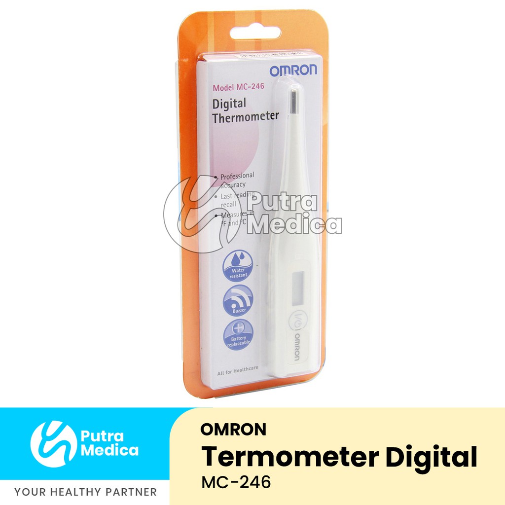 Omron Termometer Digital MC-246 Ujung Kaku / Temp / Alat Ukur Suhu Tubuh