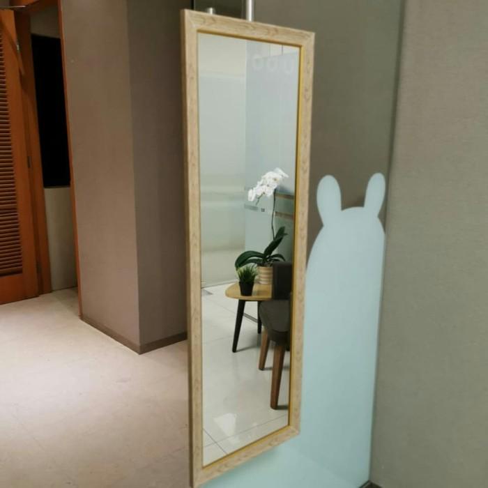 Mirror Full Cermin Dinding Berkualitas Cermin Gantung Bingkai Besar Uk. 105 X 39