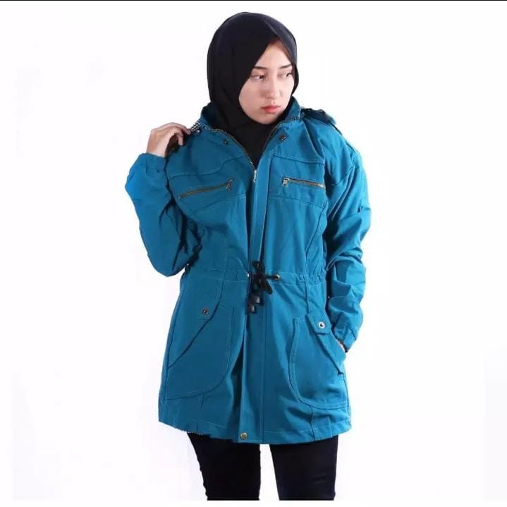 JAKET PARKA WANITA KANVAS JAKET CEWEK KOREA HOODIE KEREN TERBARU / JAKET PARKA PREMIUM CEWEK