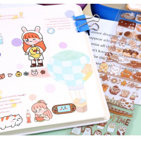 [ORGM] Aneka Sticker Motif Lucu |Sticker Dekorasi| Sticker Jurnal Panjang dan Deco Sticker SET