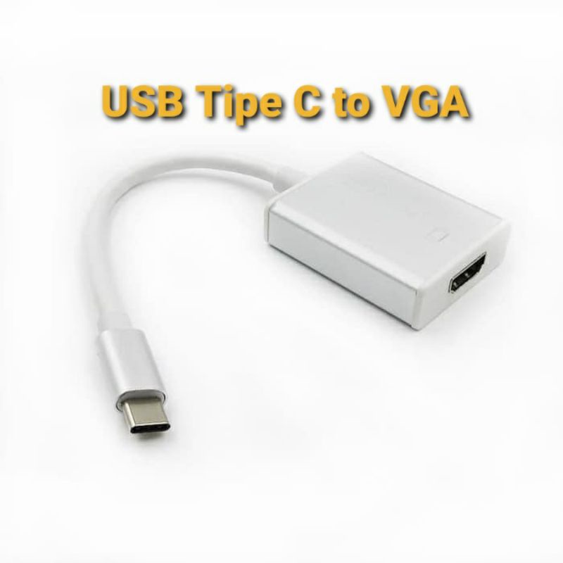 CONVERTER USB TIPE C TO VGA FOR MACBOOK, CONVERTER USB 3.1 TYPE-C TO VGA CONVERTER ADAPTER FOR MACBOOK - CONVERTER USB TIPE C TO VGA