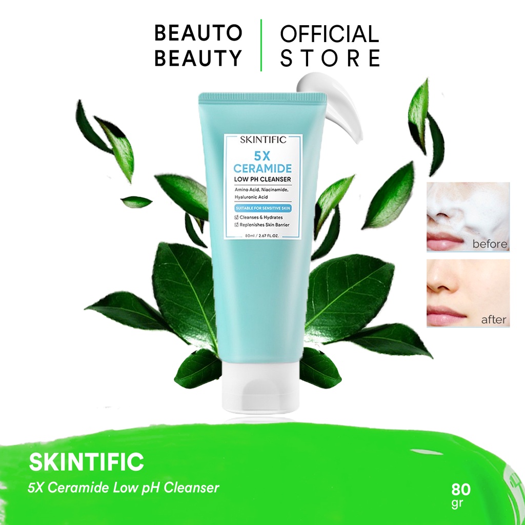SKINTIFIC 5X Ceramide Low pH Cleanser / Canada Facial Wash Essence Mist Toner Serum Day Night Eye Cr