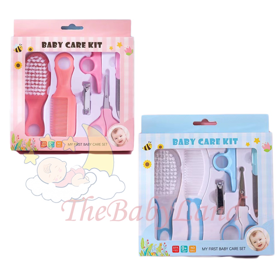 [1KG 12PCS] Babyland Baby Care kit set 6 in 1/ Baby Gift Set terbaik / Baby Set Nail / Set Gunting Kuku 6 in 1