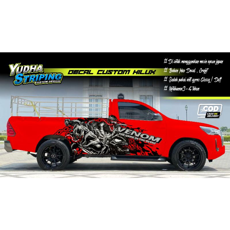 STICKER VARIASI HILUX / DECAL MOBIL HILUX / STICKER MOBIL CUSTOM