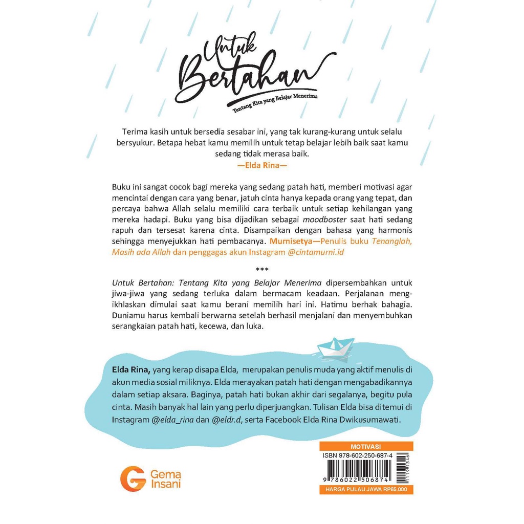 Buku Untuk Bertahan - Gema Insani 100% Original