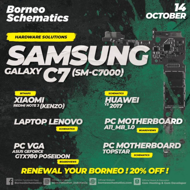 Schematic Borneo Single New Activation 12 Bulan