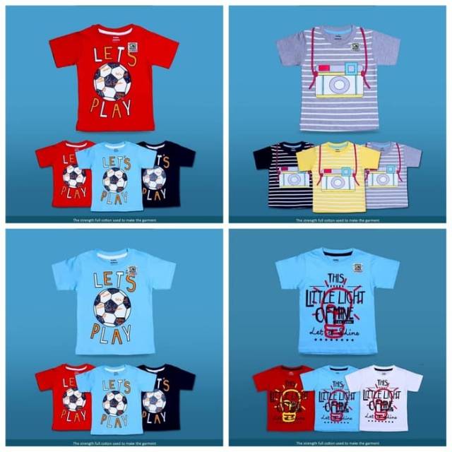 GROSIR Kaos baby victory boy Label SNI Baju atasan anak murah