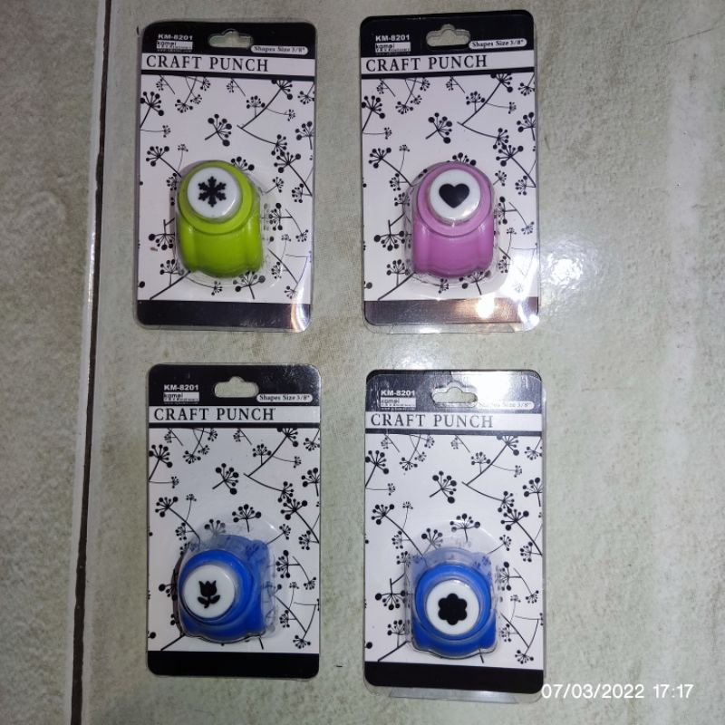 Bayluna | Puncher Mini DIY Pembolong Kertas Motif Paper Puncher Art Craft ScrapBook / Bento