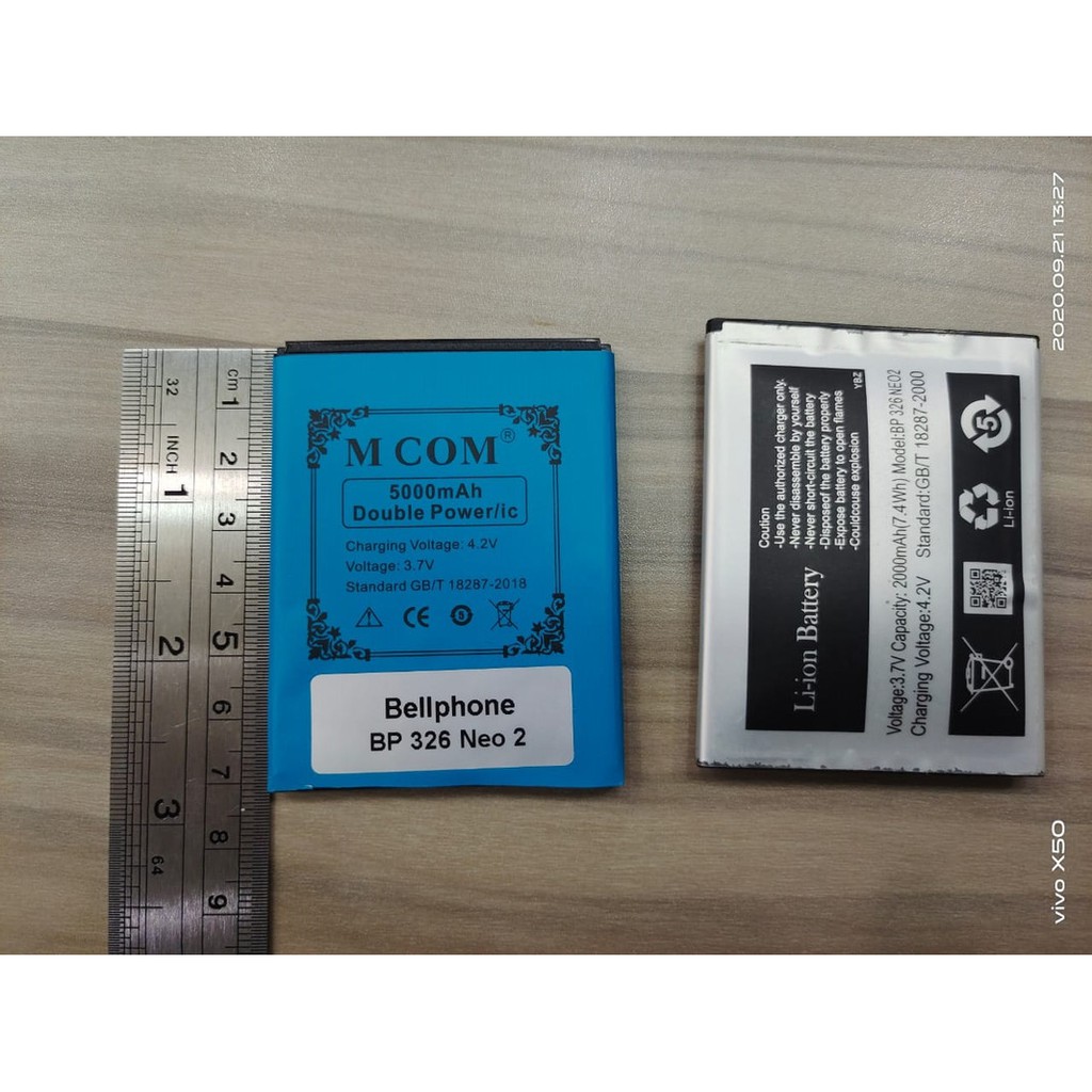 Battery Batre Baterai Double Power Mcom Bellphone BP326 Neo2 - BP 326 Neo 2