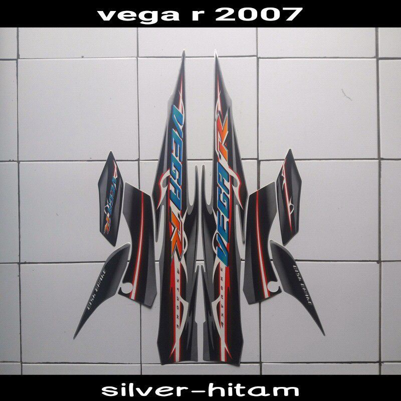 striping vega r new silver hitam 2007