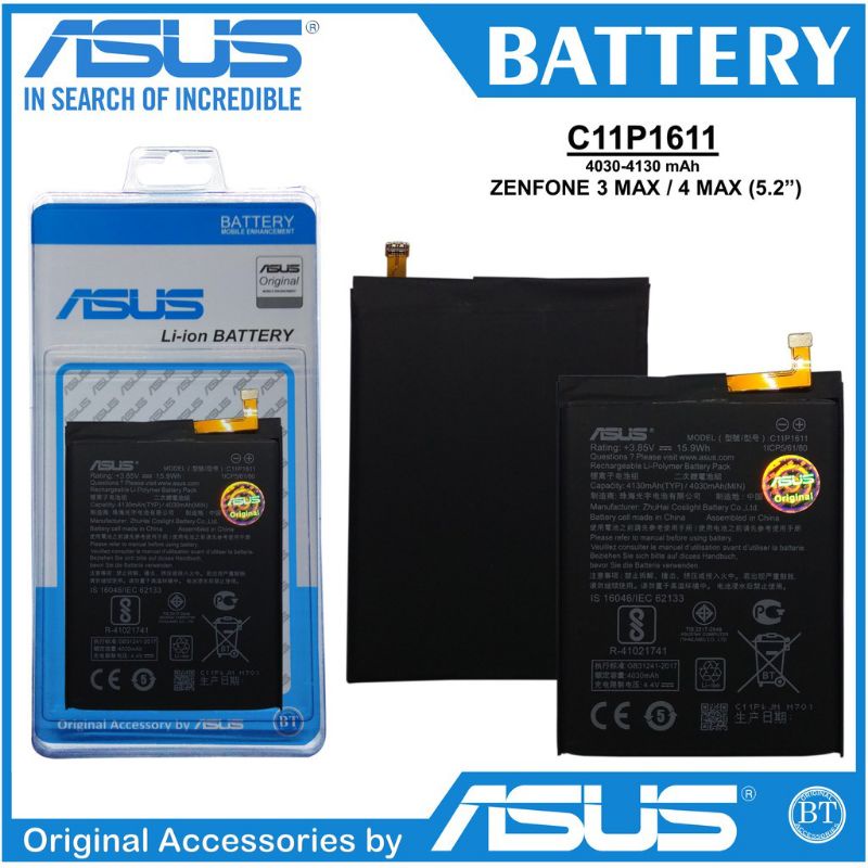 Battery Battray Batre Baterai Batu Batrai Hp Original Asus Zenfone 3 Max 5.2 C11P1611/4 Max Original