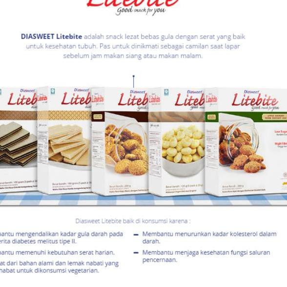 

RESTOCK Diasweet Litebite snack sehat gula alami Lite Bite