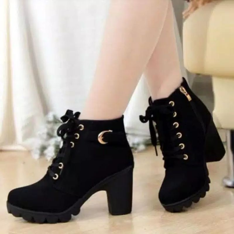 sepatu boots wanita,sepatu boots heel