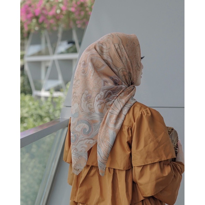 The Wave series SUNSET Buttonscarves