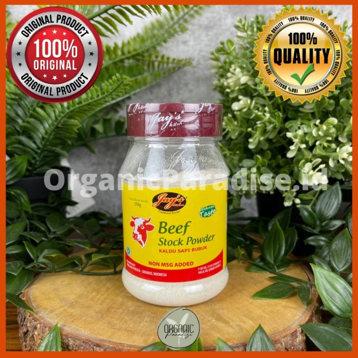 

Kaldu Sapi Jay's NON MSG / Jay's Beef Stock NON MSG 150 gr