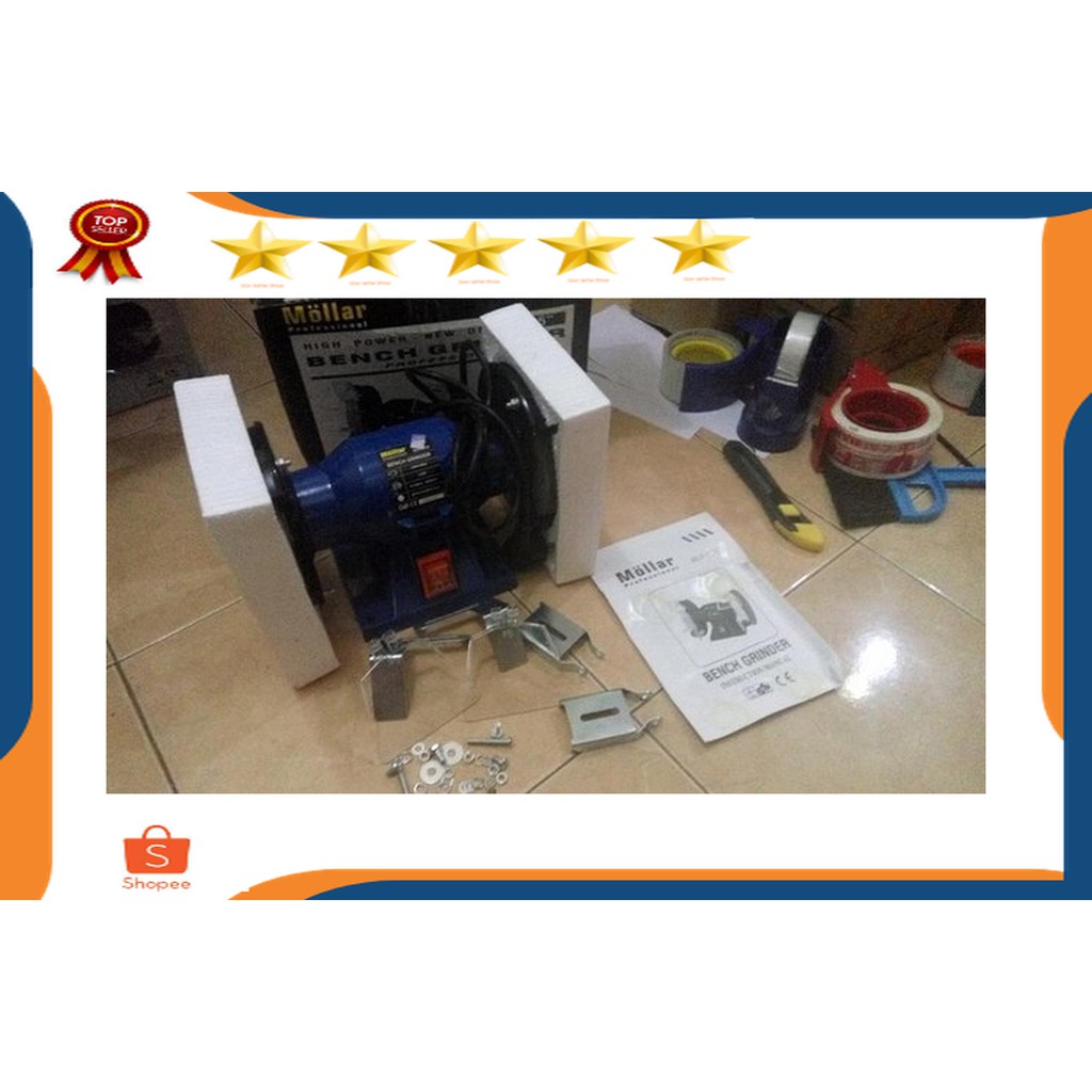 mesin gerinda batu akik / mesin poles batu permata / Gerinda duduk murah / bench grinder / mesin