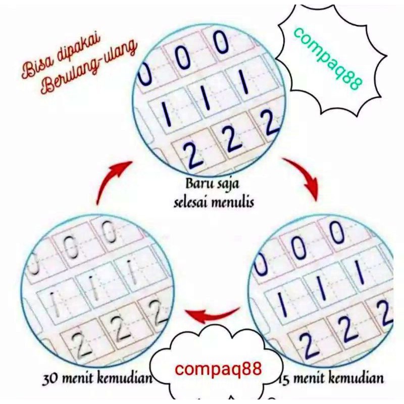 Buku Magic 3D Magic Pratice Book / Buku Panduan Belajar Menulis Ajaib PAUD