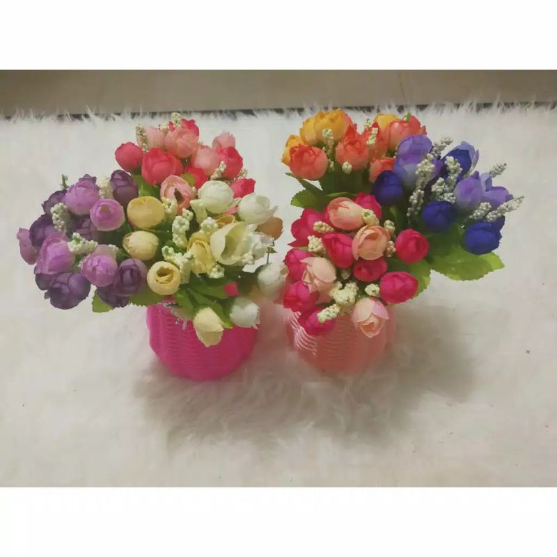 ROSE / BUNGA MAWAR - ISI 15 BUNGA PLASTIK-6