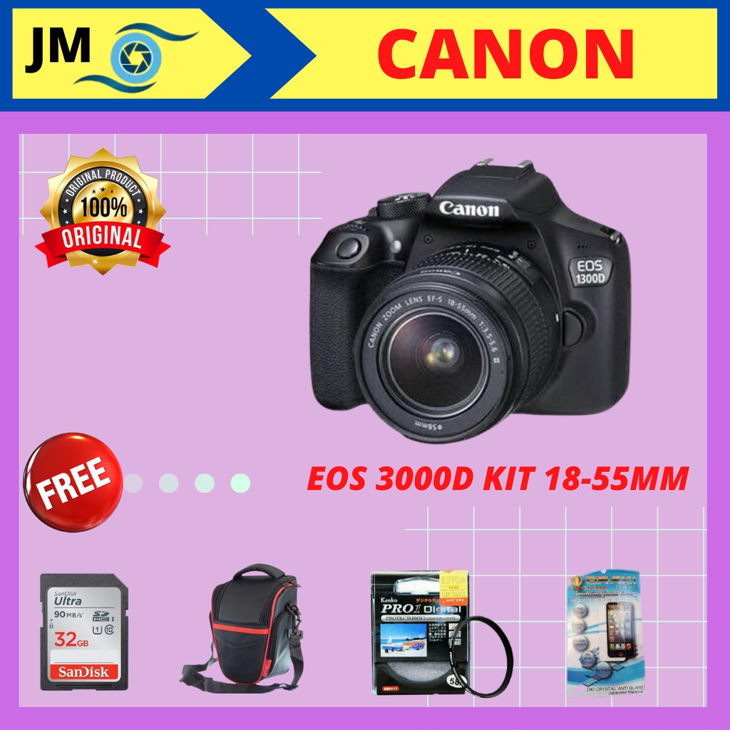 Camera Canon 3000D Kit 18-55mm