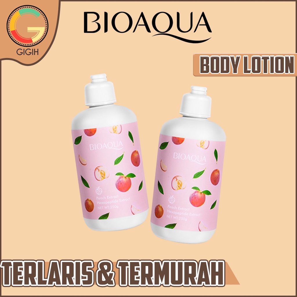 BIOAQUA BODY LOTION PEACH LOTION PEMUTIH BADAN 250ML