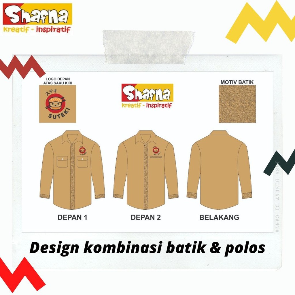 CUSTOM BAJU SERAGAM KERJA LENGAN PANJANG