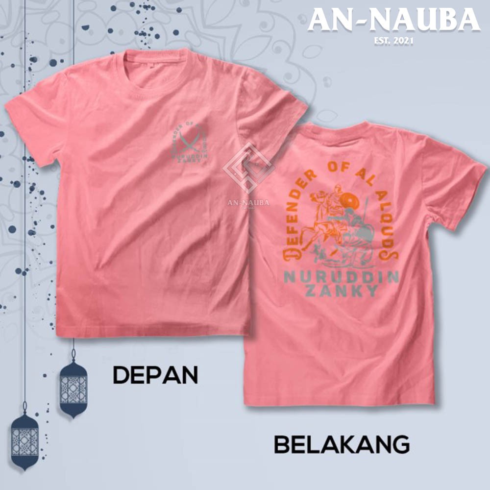 Kaos Dakwah Islami Sahabat Nabi / NURUDDIN ZANKI TSHIRT / Baju Distro Santri Muslim Trendy [AN-6362]-8