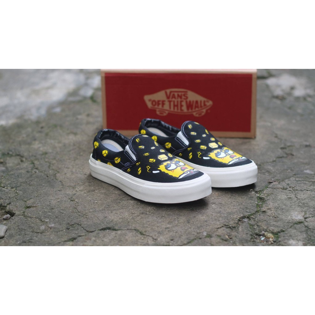 MEGA SALE 9.9 VANS SLIP ON CHECKERBOARD SPONSBOB