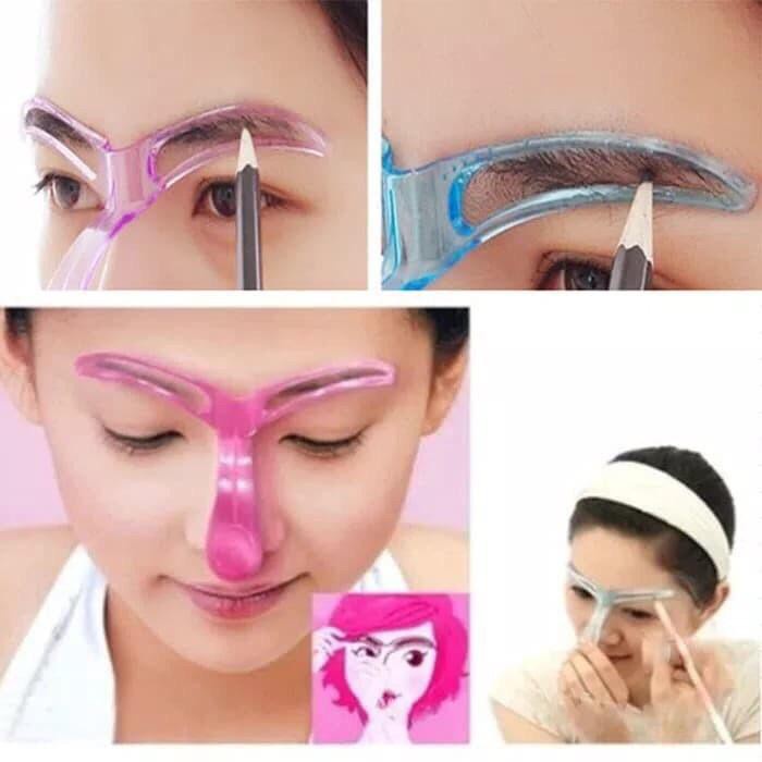 Cetakan Alis Plastik Eyebrow Template Murah