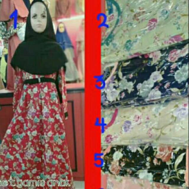 Gamis anak katun jepang