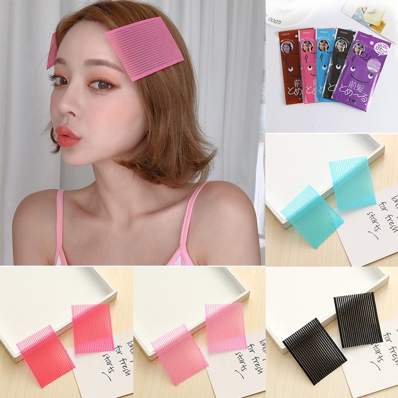 2pcs / set Stiker Rambut Ajaib Gaya Korea Untuk Wanita