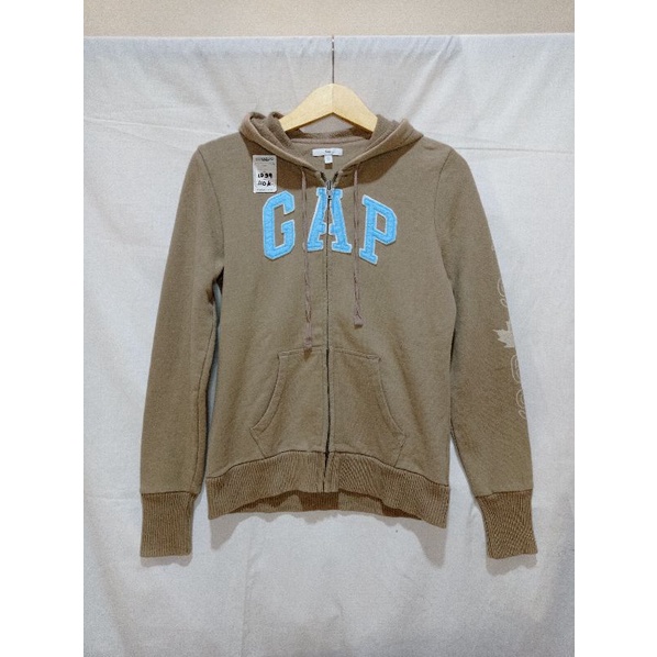 zip hoodie GAP coklat second